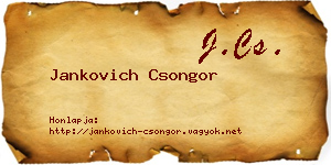 Jankovich Csongor névjegykártya